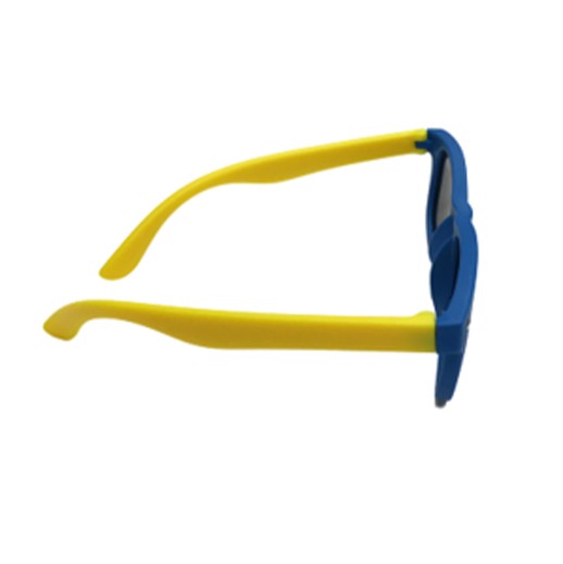 Unzerstörbare Kindersonnenbrille Blau / Gelb bei bekos.ch