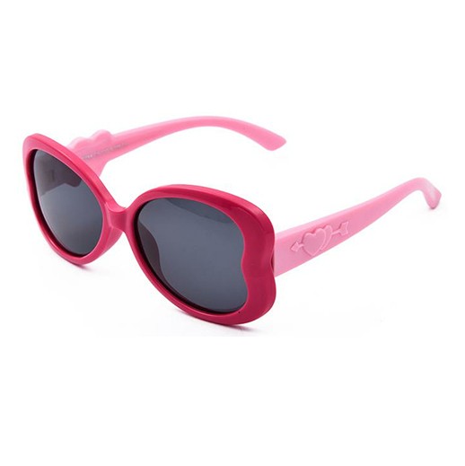 Kinder Sonnenbrille Herz Pink / Rosa Polarisiert bei bekos.ch