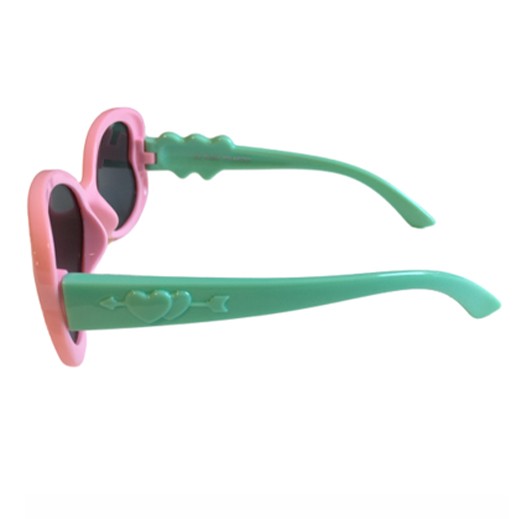Kinder Sonnenbrille Herz Rosa / Mint Polarisiert bei bekos.ch