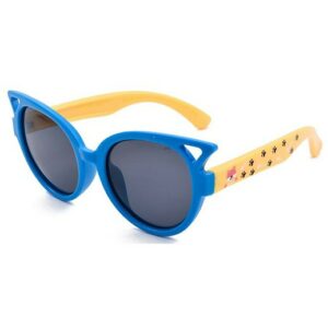 Kinder Sonnenbrille Luchs blau / gelb Polarisiert bei bekos.ch