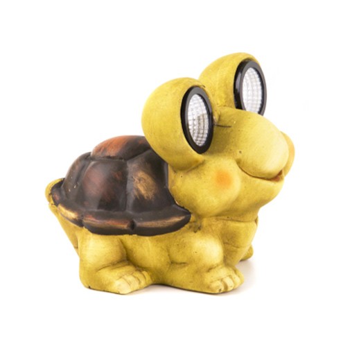 Dekofigur Schildkröte mit grossen LED Augen bei bekos.ch