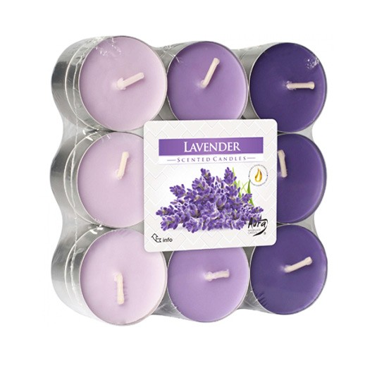 Duft - Teelichter Lavendel, 3 farbig sortiert bei bekos.ch