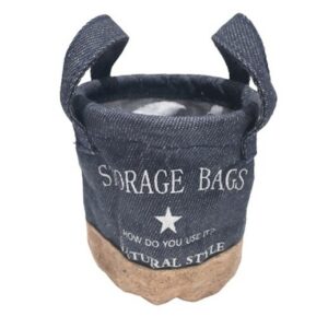 Kleine Aufbewahrungskörbe aus Jeansstoff und Kork 2er Set bei bekos.ch