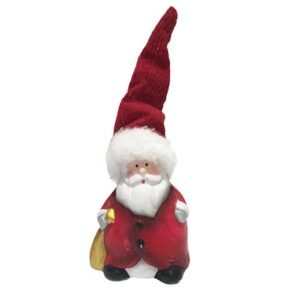 Putziger Weihnachtsmann mit langer roter Zipfelmütze bei bekos.ch