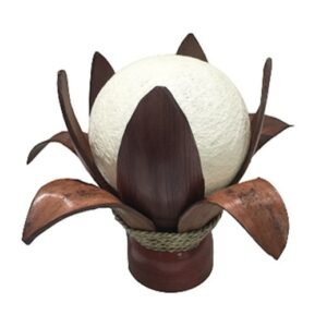 Tischlampe "Blüte" aus Kokospalmblätter bei bekos.ch