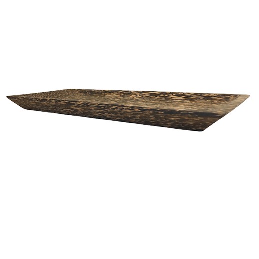 Handgefertigte Deko-Schale aus Kokospalmen-Holz rechteckig bei bekos.ch