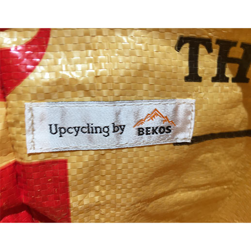 Upcycling - grosser Wäschesack / Universaltasche aus recyceltem Zementsäcke Elephant bei bekos.ch