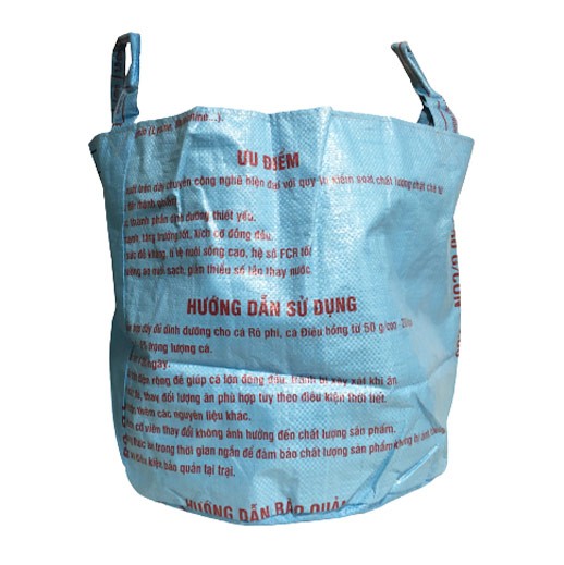 Upcycling - praktische Aufbewahrungs- und Universaltasche aus recyceltem Reissack Blau bei bekos.ch