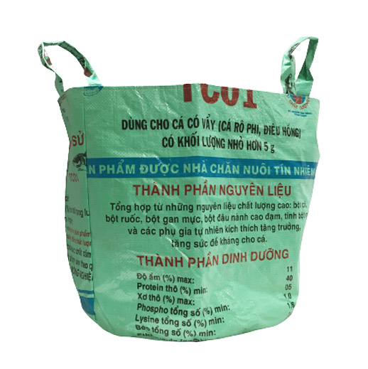 Upcycling - praktische Universaltasche aus recyceltem Reissack light Green