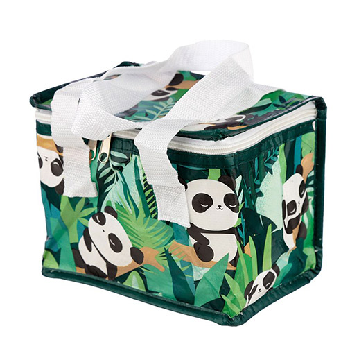 Lustige Kühltasche aus recycelten Plastikflaschen Panda