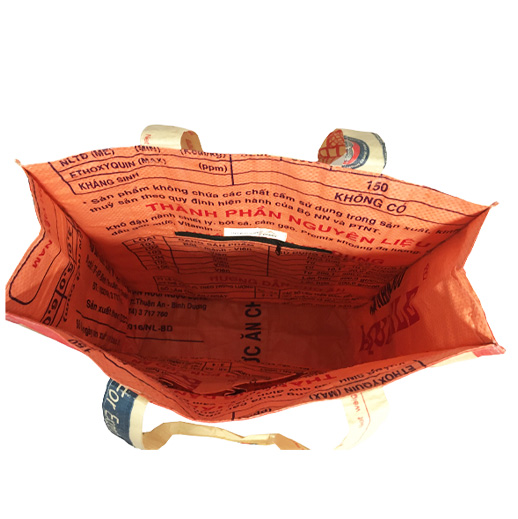 Upcycling - Grosser Shopper aus recycelten Zementsäcke Naga