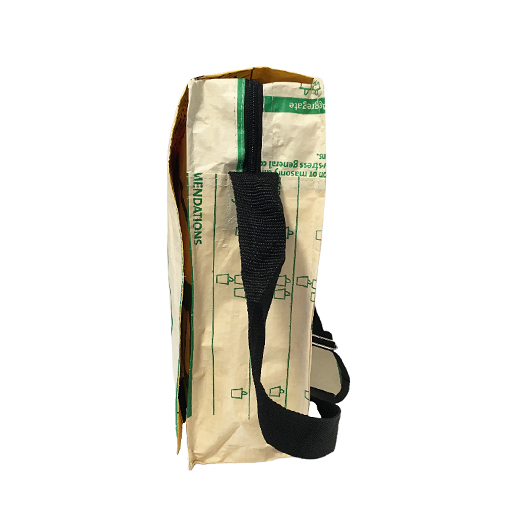 Upcycling - Umhängetasche XL aus recycelten Zementsäcke Camel