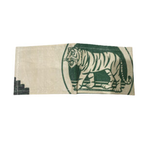 Upcycling - handliche Geldbörse aus recycelten Zementsäcke green Tiger