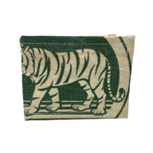 Upcycling - handliche Geldbörse aus recycelten Zementsäcke green Tiger