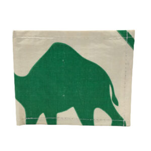 Upcycling - klassische Geldbörse aus recycelten Zementsäcke Camel