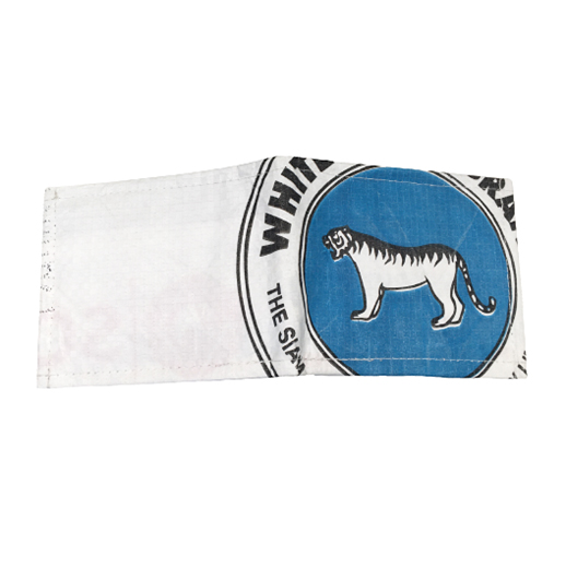 Upcycling - klassische Geldbörse aus recycelten Zementsäcke White Tiger