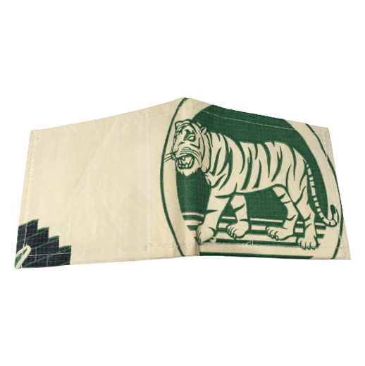 Upcycling - klassische Geldbörse aus recycelten Zementsäcke green Tiger