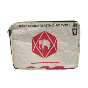 Upcycling - Laptoptasche 13" aus recycelten Zementsäcke Elephant