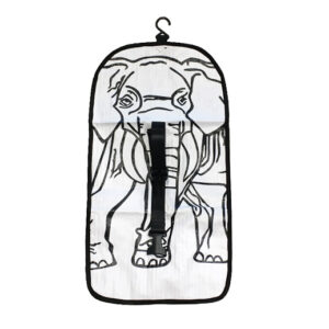 Upcycling - Waschtasche zum Aufhängen aus recycelten Zementsäcke Elephant