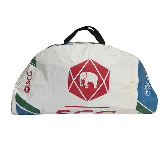 Upcycling - Grosse Sporttasche aus recycelten Zementsäcke Elephant