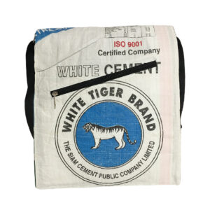 Upcycling - Studententasche aus recycelten Zementsäcke White Tiger