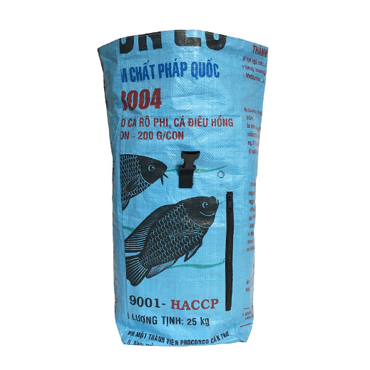 Upcycling - Kurierrucksack aus recycelten Fischfuttersäcke blue