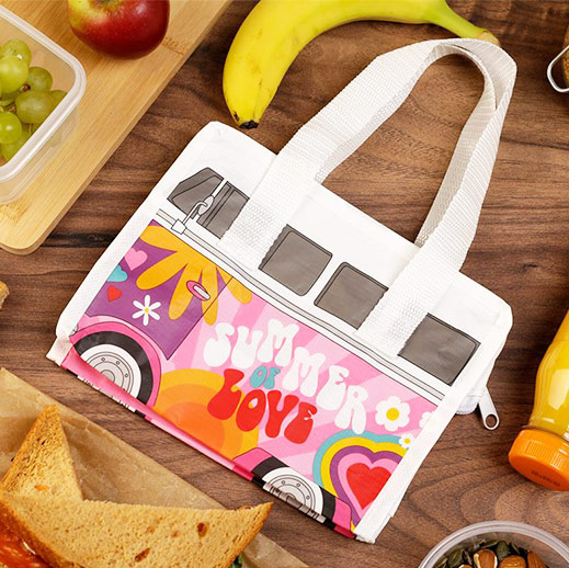 Lunch-Bag Bulli VW T1 Sommer Love aus recycelten Plastikflaschen