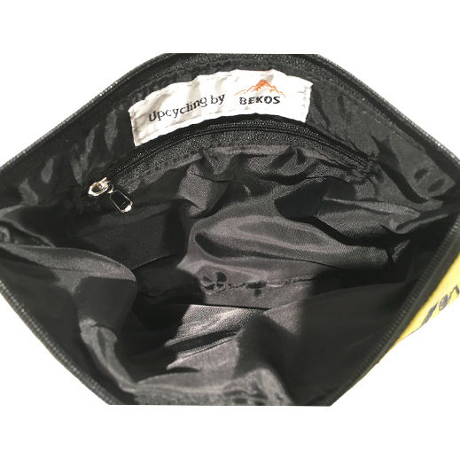 Upcycling - Universal- Tasche aus recycelten Fischfuttersäcke gelb