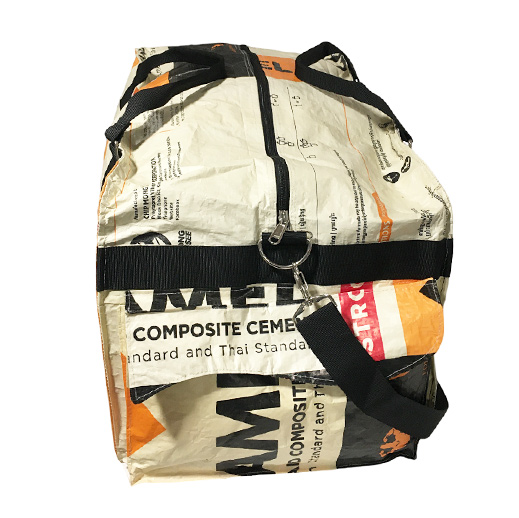 Upcycling - Extra grosse Sporttasche aus recycelten Zementsäcke Camel