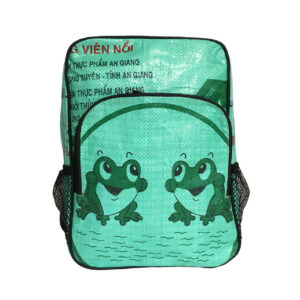 Upcycling - Kinderrucksack aus recycelten Futtersäcke Frosch S