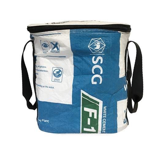 Upcycling - Lunchbag aus recycelten Zementsäcke White Tiger