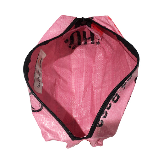 Upcycling – Schreibzeug-Etui aus recycelten Fischfuttersäcke Pink