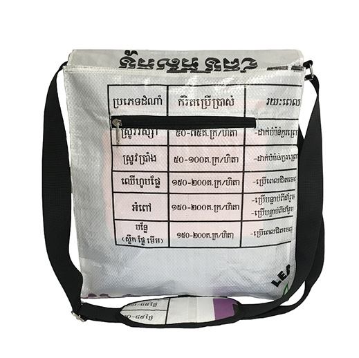 Upcycling - Studententasche aus recycelten Reissäcke Löwe