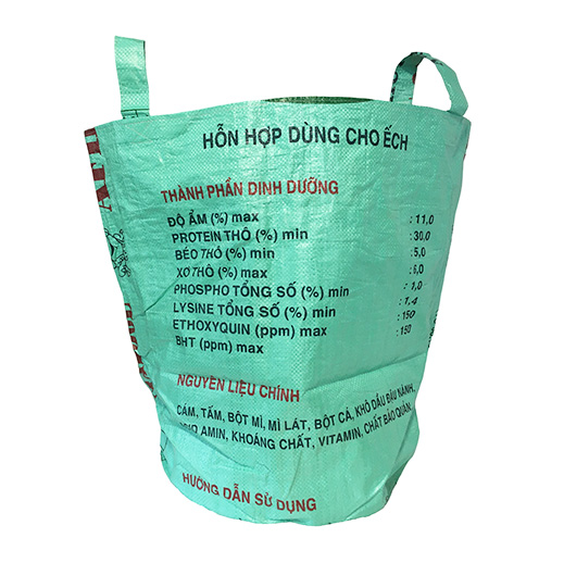 Upcycling - grosser Wäschesack / Universaltasche aus recyceltem Futtersack Frosch