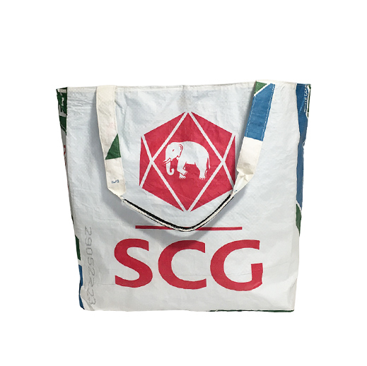 Upcycling - Grosse Einkaufstasche XL aus recycelten Zementsäcke Elephant