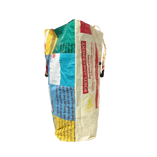 Upcycling - Grosser Shopper XXL aus recycelten Säcke Patchwork Elephant