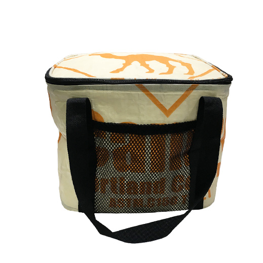 Upcycling - Lunchbag aus recyceltem Zementsäcke Camel gelb