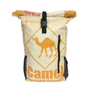 Upcycling - Kurierrucksack 2.0 aus recycelten Zementsäcke Camel