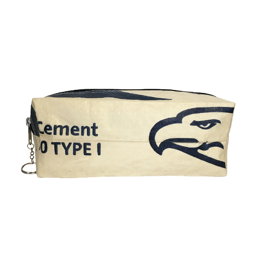 Upcycling – Schreibzeug-Etui aus recycelten Zementsäcke Adler