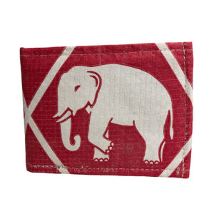 Upcycling - handliche Geldbörse aus recycelten Zementsäcke Elephant