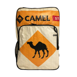 Upcycling - Tagesrucksack aus recycelten Zementsäcke Camel