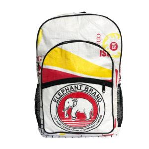 Upcycling - Grosser Rucksack aus recycelten Fischfuttersäcke Elephant Brand