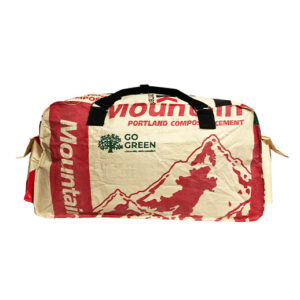 Upcycling - Extra grosse Sporttasche aus recycelten Zementsäcke Mountain