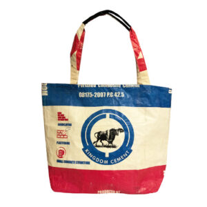 Upcycling - Grosse Einkaufstasche XL aus recycelten Zementsäcke Büffel