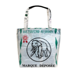 Upcycling - Grosser Shopper XL aus recycelten Reissäcke Elephant