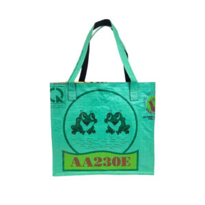 Upcycling - Handliche Tasche aus recycelten Futtersäcke Frosch