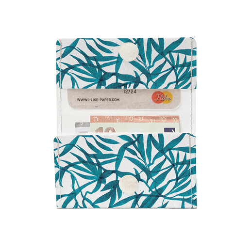 Flap Wallet – ultraleichte Geldbörse aus Tyvek PALM LEAFS