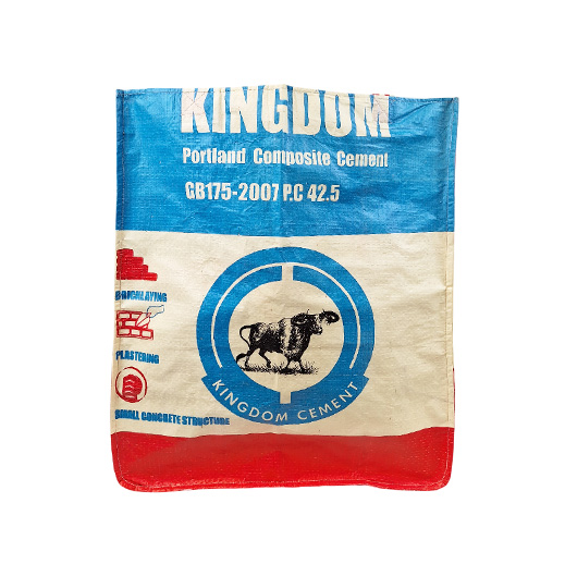 Upcycling - Grosser Shopper aus recyceltem Zementsack Büffel