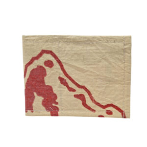 Upcycling - kompakte Geldbörse aus recycelten Zementsäcke Mountain