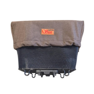 Velokorbabdeckung aus Softshell – upgecycelt & vielseitig - braun